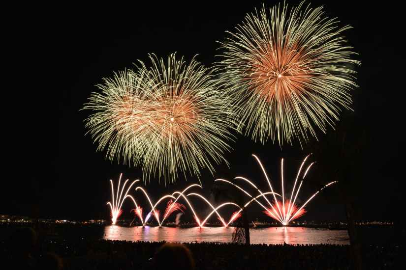 sky night fireworks sylvester